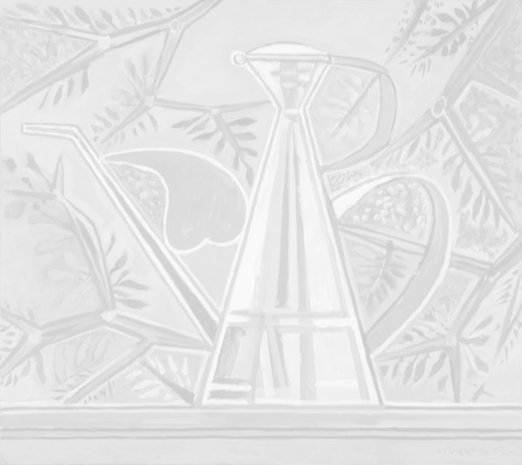 John Craxton (1922-2009), «Μεταλλικό δοχείο λαδιού» 1955, λάδι σε πάνελ. Δάνειο από την Βρετανική Κυβερνητική Συλλογή (3659) Μουσείο Μπενάκη / Πινακοθήκη Γκίκα