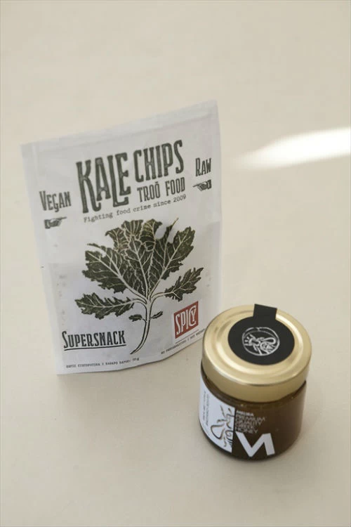 Έπαινος, Troo Food Kale Chips, Μέλι με Γύρι και Βασιλικό Πολτό