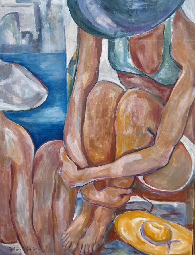 γυναίκα με καπέλο