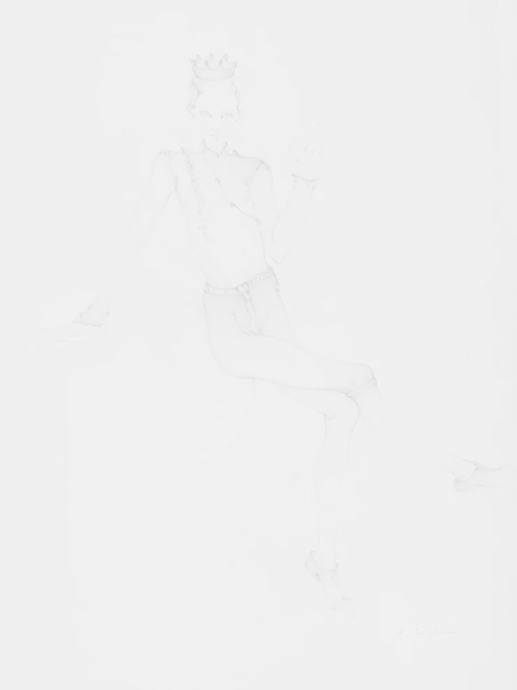 Χριστιάνα Σούλου, «The Emperor I», 2023 | Coloured pencil on paper | 53 x 42 cm | Digitalization: Graphicon