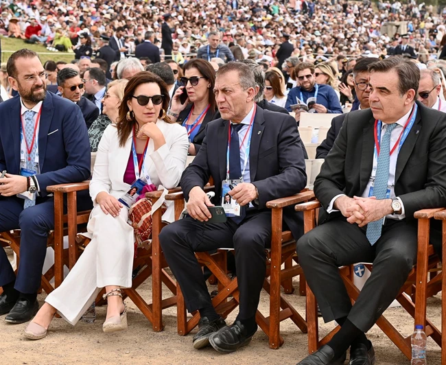 Η Όλγα Κεφαλογιάννη στην Τελετή Αφής της Ολυμπιακής Φλόγας