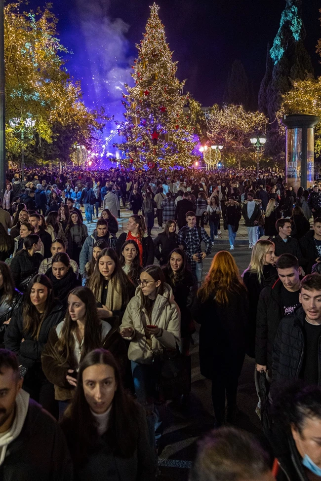 Χριστούγεννα 2022 πλατεία Συντάγματος