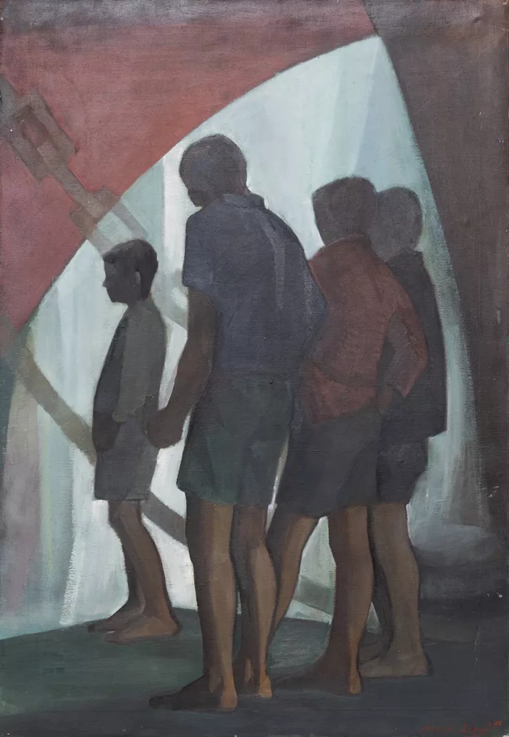 Λιμάνι, 1979, λάδι σε μουσαμά, 90 x 130 εκ.