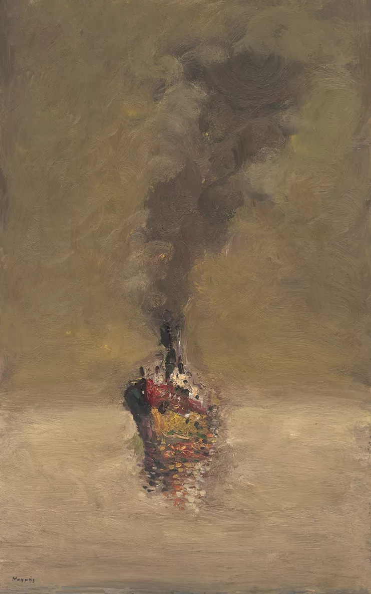 Χωρίς Τίτλο, 2022, λάδι σε κόντρα πλακέ, 130x80 εκ.