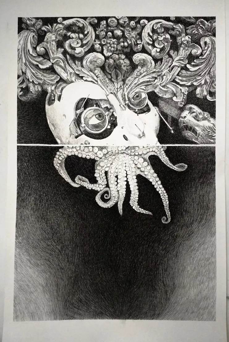 Myrto Stampoulou. Please be a monster 150X230