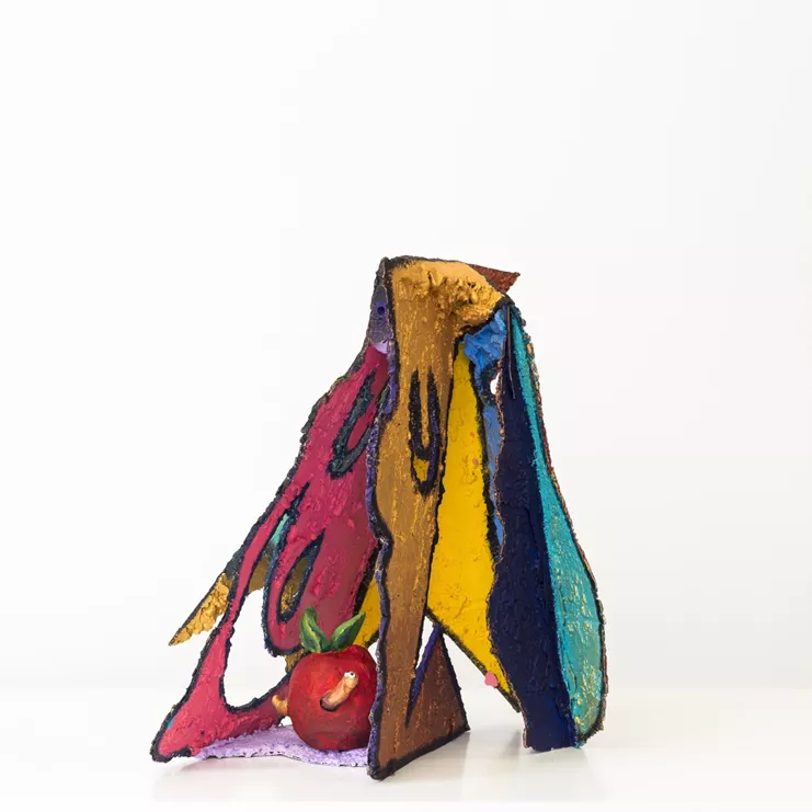 &quot;Apple escape #4&quot;. Oil on canvas, 71 x 96.5 cm, 2022