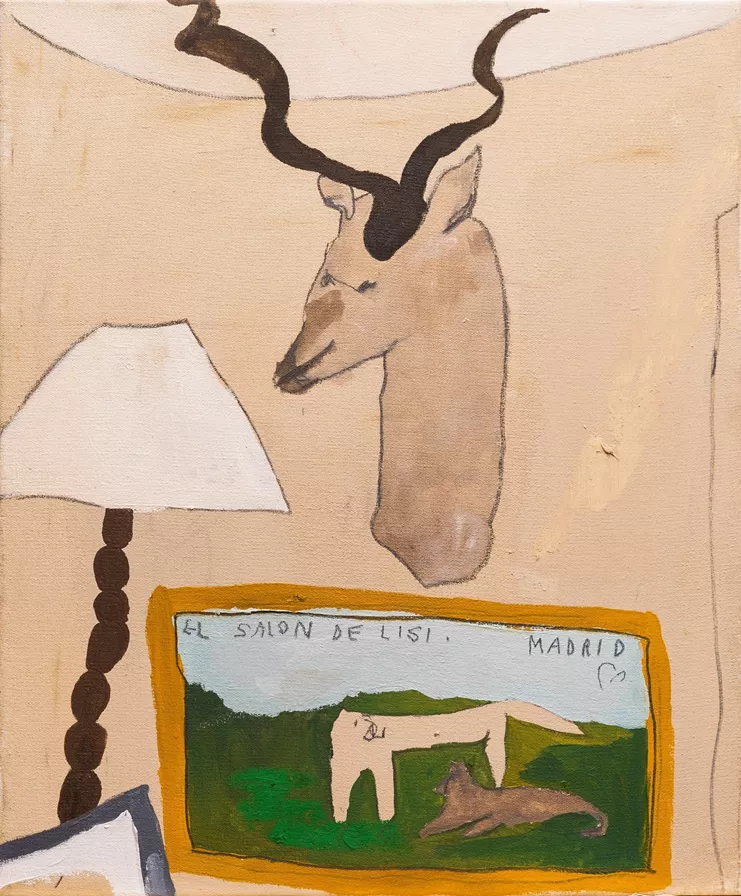 "My aunt's house", 2023. Oil on canvas 60x50cm