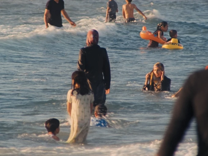 © Film Still, Electrical Gaza, Rosalind Nashashibi, 2015. Photography Emma Dalesman. Courtesy of Rosalind Nashashibi and LUX, London