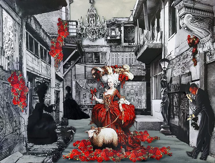 &quot;Τρούμπα Η κρυφή πλευρά&quot;, 60x80 cm., μεικτή τεxνική, τρισδιάστατη πολυεπίπεδη σύνθεση