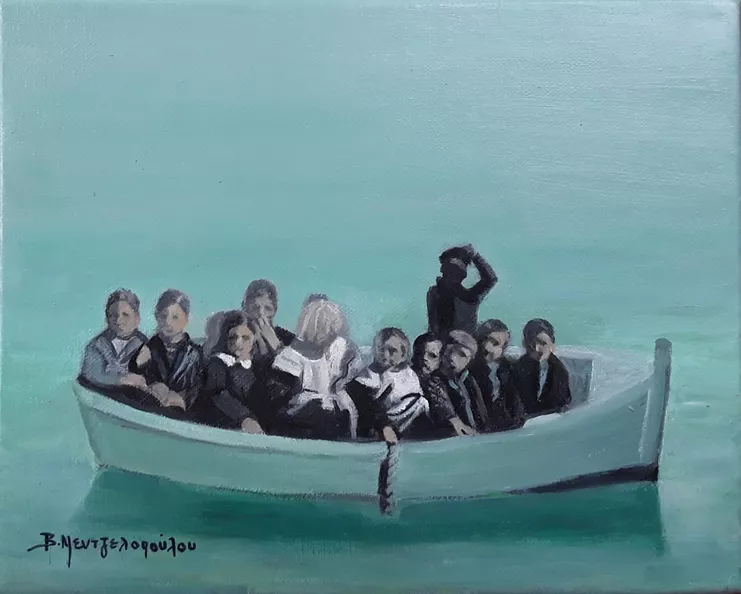 Βιβή Μεντζελοπούλου, 24x30cm, Λάδια σε καμβά