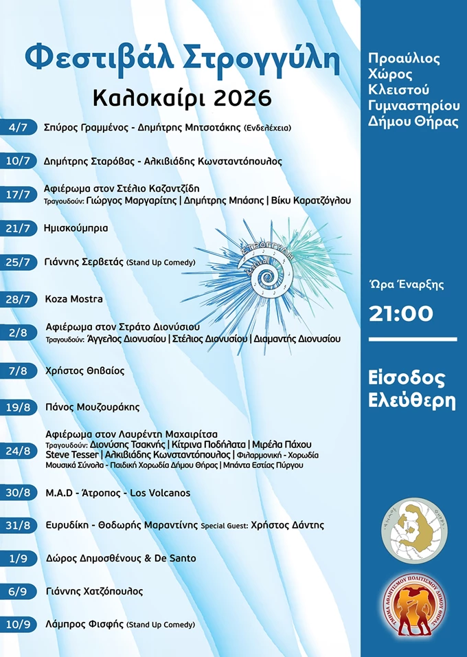 Φεστιβάλ Στρογγύλη Σαντορίνη