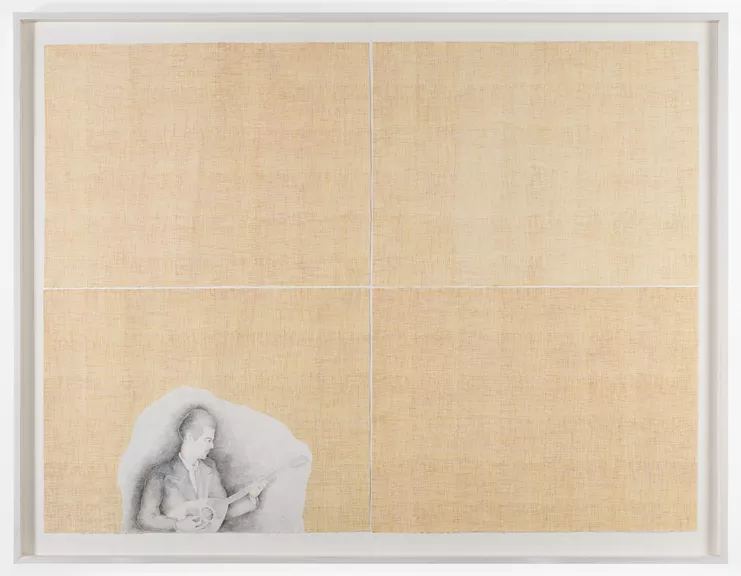 Paolo Colombo, &quot;Tsitsanis”, 2024. Pencil and watercolour, 112 x 150 cm.