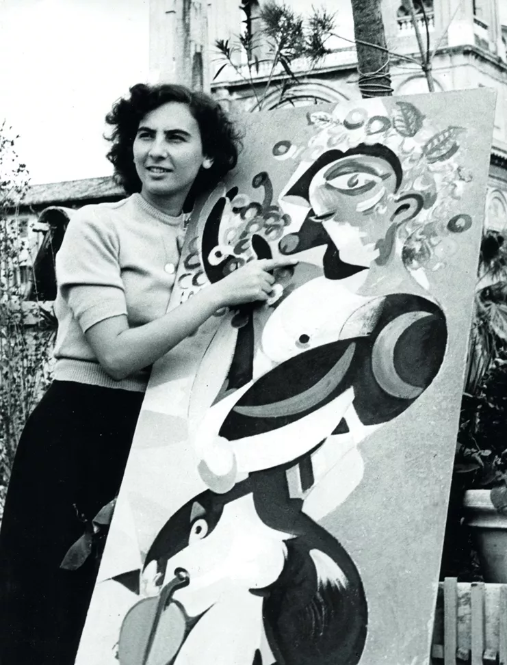 Η Άλκη Ζέη στη Ρώμη, 1953