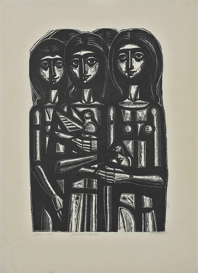 Τάσσος Κορίτσια με περιστέρια