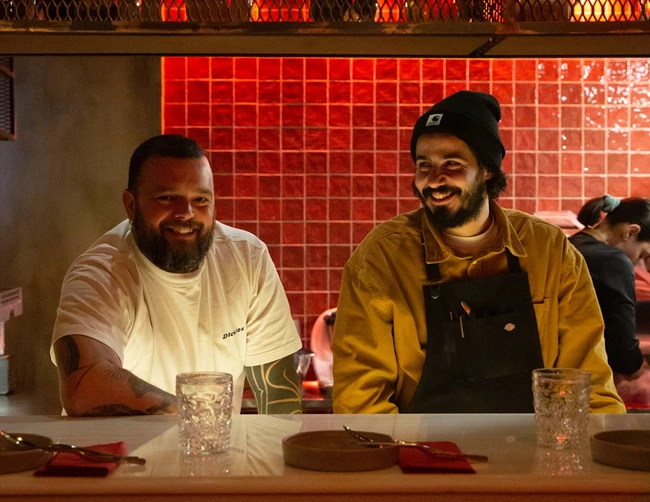 NiDo Κολωνάκι_Ο Νίκος Θωμάς και ο Βαγγέλης Μπαλτζάκης