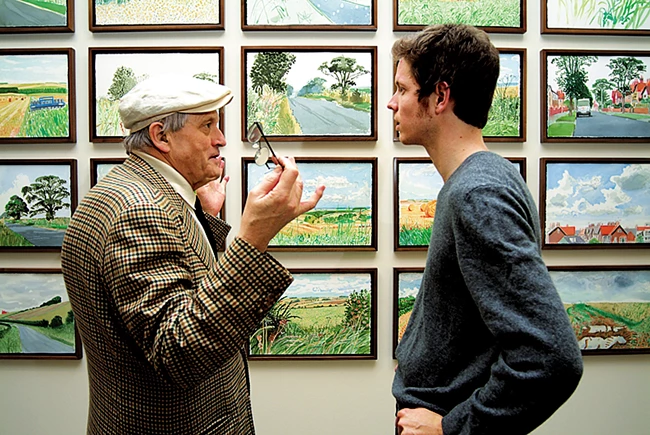 Rolex Mentor and Protégé Arts Initiative. Ο μέντορας David Hockney και ο protégé Matthias Weischer