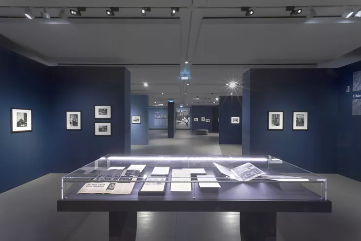 Άποψη του αφιερώματος στον Henri Cartier-Bresson που παρουσιάζεται στο Ίδρυμα Βασίλη &amp; Ελίζας Γουλανδρή