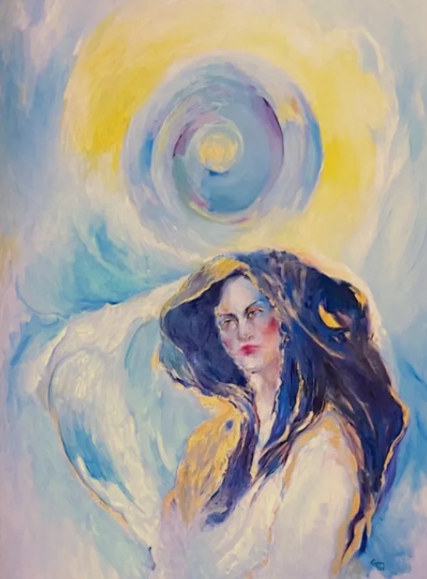 &#39;&#39;ΥΠΕΡΒΑΣΗ&#39;&#39;, 2023, Λάδι σε καμβά, 100x130 εκ.