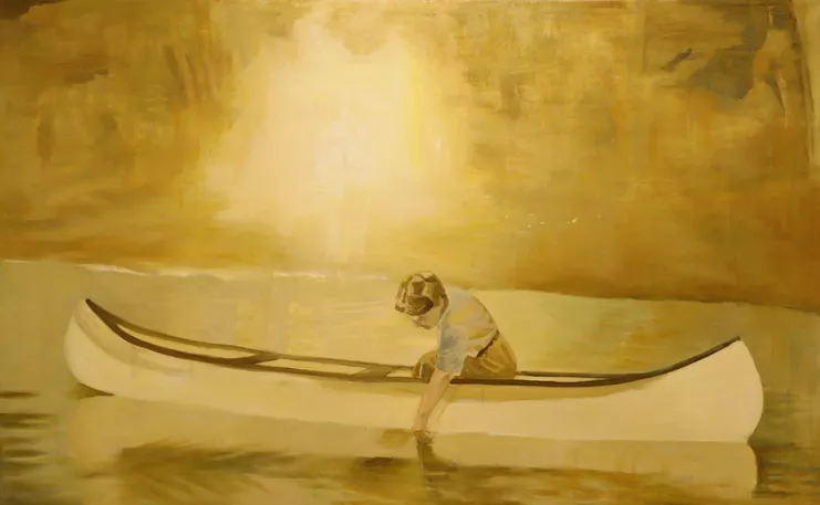 ΣΚΗΝΗ Ι, 2020, λάδι σε καμβά, 185x302cm