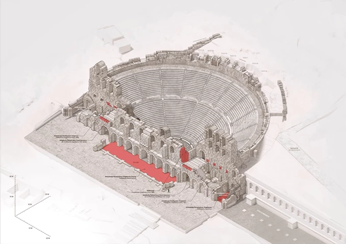 Ηρώδειο, αναστήλωση εργασίες