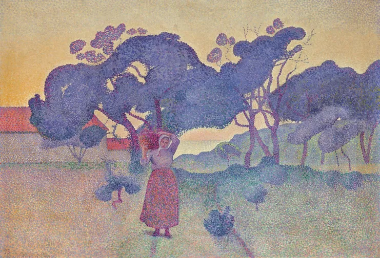 Henri-Edmond Cross (1856-1910), &quot;Το αγρόκτημα (βράδυ), 1893. Λάδι σε καμβά, 65 x 92 εκ. Ιδιωτική Συλλογή