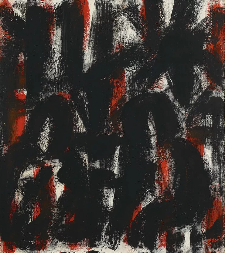 &quot;Απόγνωση&quot;, 1967/1969, σκόνες και κόλλα σε καμβά, 100 x 90 εκ.