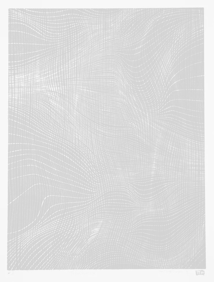 «Πολυπλοκότητα», 30 x 40cm, Έγχρωμη ξυλογραφία σε MDF, 2023 «Complexity», 30 x 40cm, Color woodcut on MDF, 2023