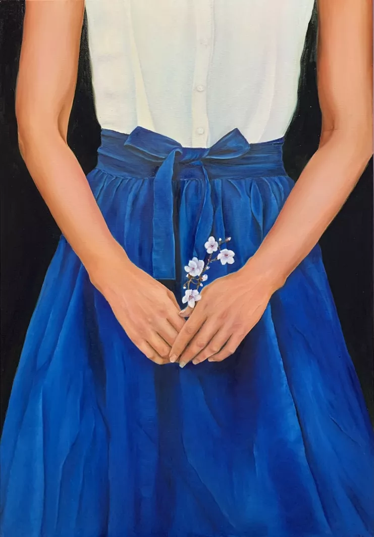 Έφη Λαμπρίδου, Χωρίς τίτλο, 100x70cm, Λάδια σε καμβά