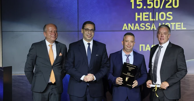 HELIOS, Ξενοδοχείο Anassa, Νέο Χωριό Πάφου, 15,50/20 και 1 Χρυσός Σκούφος