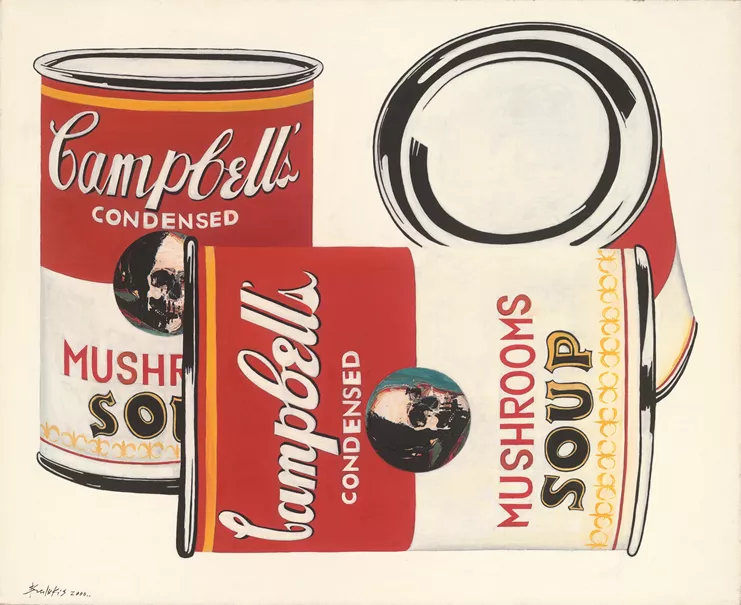 Δημοσθένης Σκουλάκης, Κλωνοποίηση, 2000, λάδι σε καμβά, 90x110 εκ