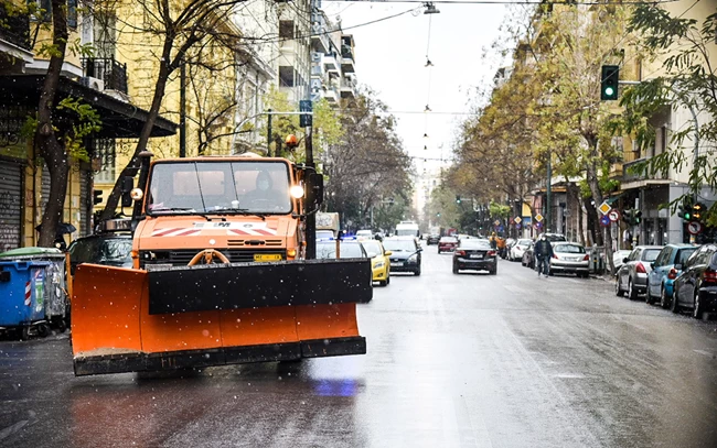 Χιόνι Δήμος Αθηναίων