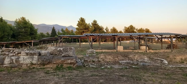 Άποψη του ανακτόρου στον αρχαιολογικό χώρο Δημητριάδος