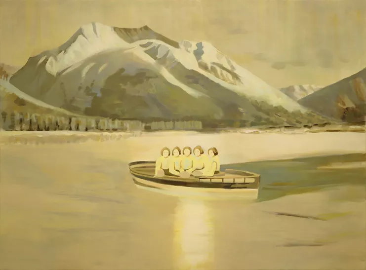 ΣΚΗΝΗ ΙΙΙ, 2022, ακρυλικό σε καμβά, 169x230cm