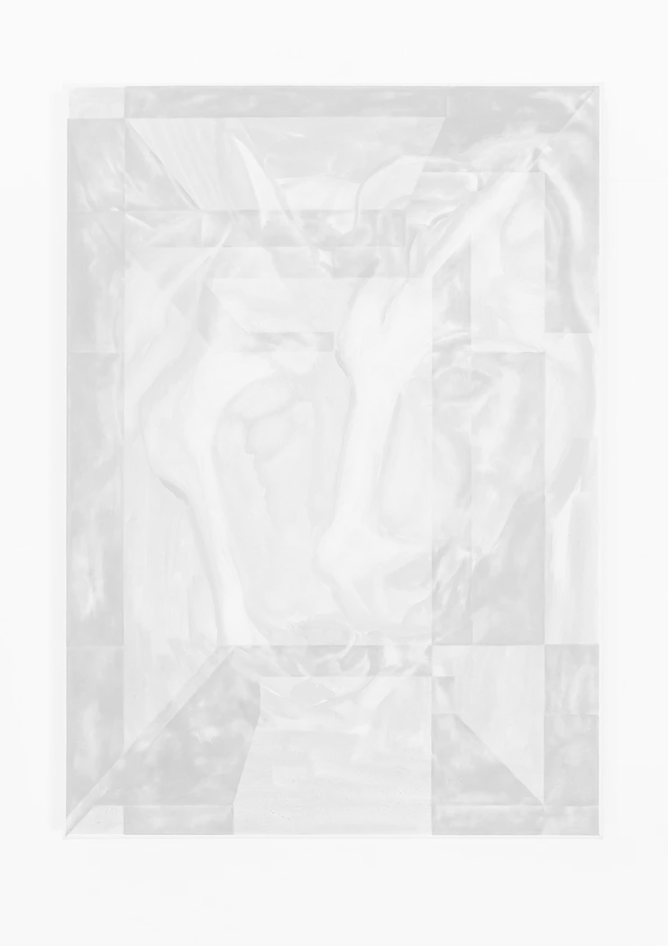 Minda Andrén, «Twins II», 2021, Oil, pigmented gesso on canvas, 41 x 30 x 2 cm, Unique © the artist