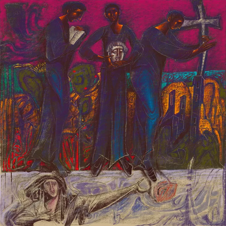 Γιώργος Κόρδης, «Στάλκερ». Ψηφιακή ζωγραφική, 50x50 εκ., 2023