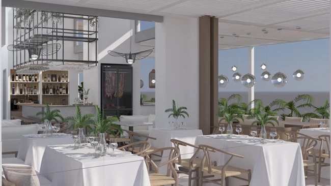 εστιατόριο SB Gastrobar στο ξενοδοχείο Pearl Sea Breeze Suites στο Ρέθυμνο