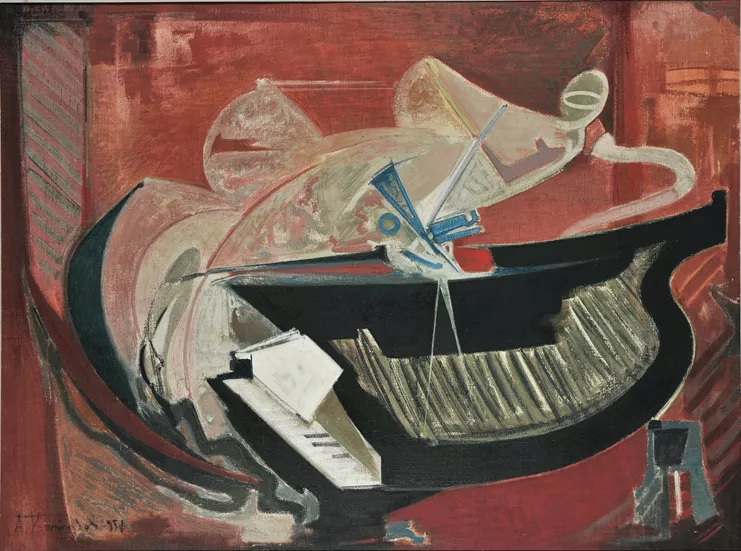 Αλέκος Κοντόπουλος, &quot;Ρεσιτάλ&quot;, 1951. Εθνική Πινακοθήκη–Μουσείο Αλεξάνδρου Σούτσου