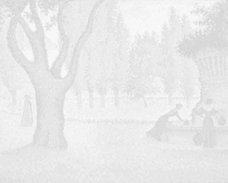 Paul Signac (1863-1935), &#39;Σαιν Τροπέ. Κρήνη στην Πλας ντε Λις», 1895. Λάδι σε καμβά, 65 x 81 εκ. Ιδιωτική Συλλογή