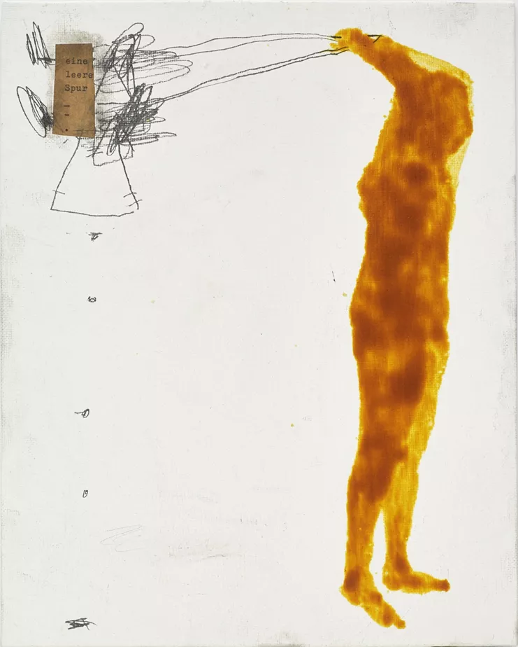 Χωρίς τίτλο, Ενότητα Atem Speicher [Άτεμ Σπάιχερ], 2016 - 30 x 21 εκ. (Μελισσοκέρι, μολύβι, γραφίτης σε καρτολίνο). Ευγενική παραχώρηση του καλλιτέχνη