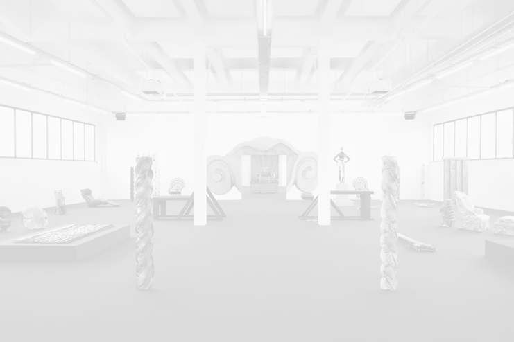 Άποψη εγκατάστασης: Δανάη Ανεσιάδου, &quot;D-Possessions&quot;, 2023 στο Wiels Contemporary Art Centre , Βρυξέλλες. Ευγενική παραχώρηση της καλλιτέχνιδας