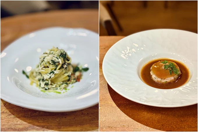 Ταλιολίνι και καραβίδα στο Artisanal