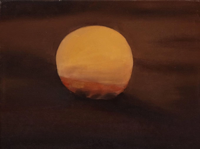 Παναγιώτης Κεφαλάς, Sunset, 2024. Λάδι σε καμβά, 30 x 40 εκ. Παραχώρηση του καλλιτέχνη.