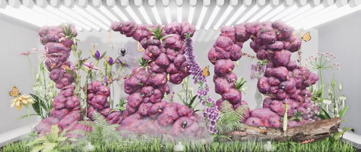 Theo Triantafyllidis, BugSim (Pheromone Spa), 2022, live simulation. originally commissioned by M. Museum, Almere The Netherlands