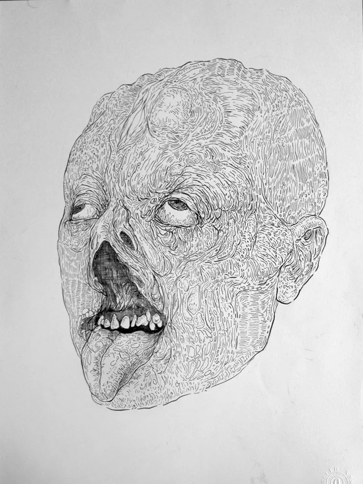 Χωρίς τίτλο, 2020, μαρκαδοράκι σε χαρτί, 35x25 cm