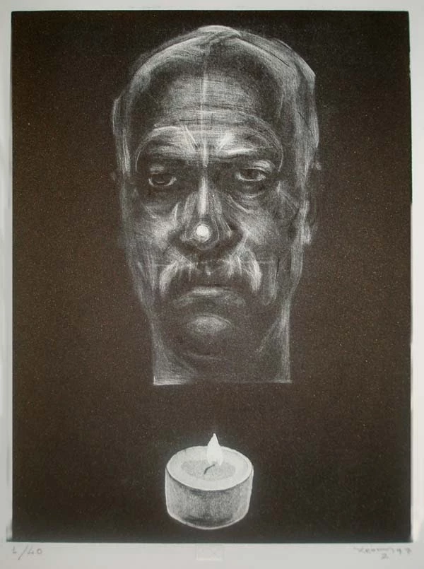 Χρόνης Μπότσογλου, Πρόσωπο + κερί, 1996, Συλλογή ΕΜΣΤ