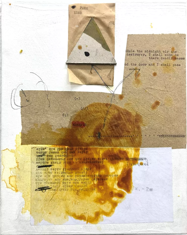 Χωρίς τίτλο, Ενότητα H σκάλα του Ιακώβ, 2020 - 30 x 21 εκ. (Μελισσοκέρι, μολύβι, γραφίτης σε καρτολίνο). Ευγενική παραχώρηση του καλλιτέχνη