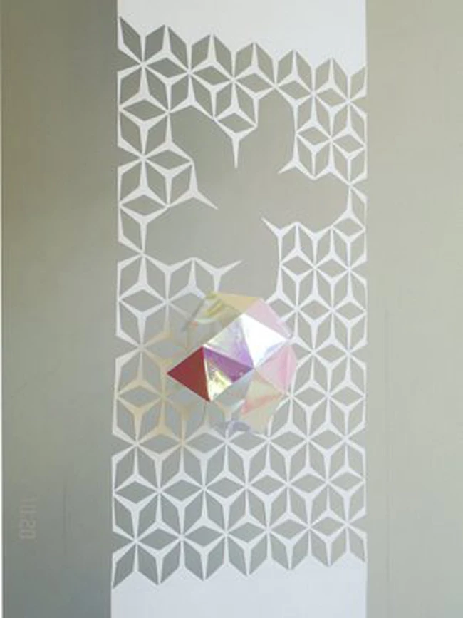 Συλλογή Νίκου Αλεξίου, Βάσω Γκαβαϊσέ Water – minutest precious rain spots in privileged moments, 2009 Μικτή τεχνική, χαρτί cut out Μουσείο Μπενάκη ΓΕ 46523