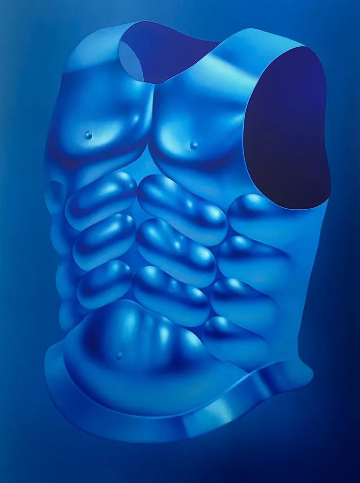 Depo Darm, Pavlos Tsakonas, «Torso», 2023, acrylics on canvas, 120 x 90 cm