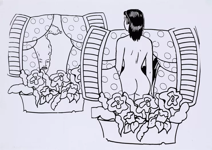 Είχε μια νωχέλεια στην κίνηση , εκτύπωση laser σε χαρτί, 30 x 42 εκ., 2010 . Παραχώρηση της CITRONNE Gallery και του καλλιτέχνη