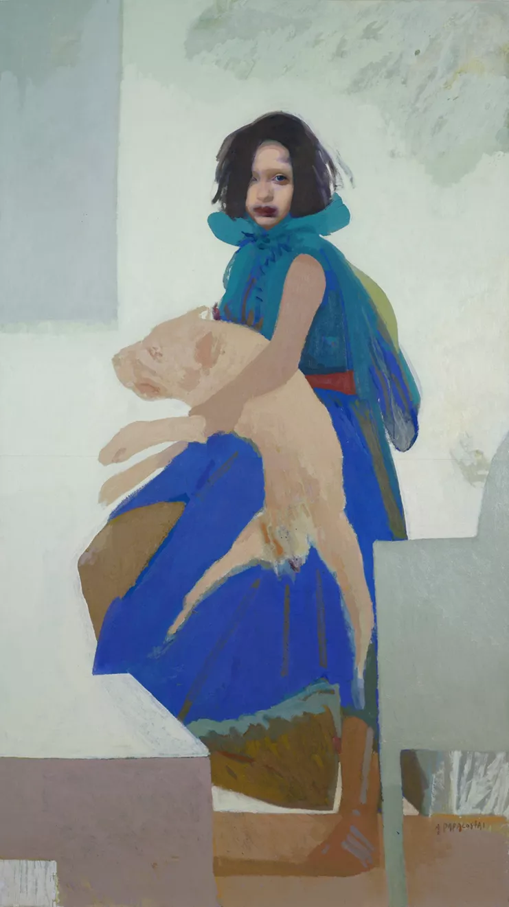 Χωρίς τίτλο, 2002-2003, λάδι σε χάρντμπορτντ, 179,5 x 100 εκ, Συλλογή Σωτήρη Φέλιου Photo: Studio Vaharidis